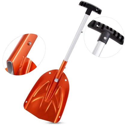 Telescopic Aluminum Snow Shovel | Portable Collapsible Winter Snow and Ice Shovel