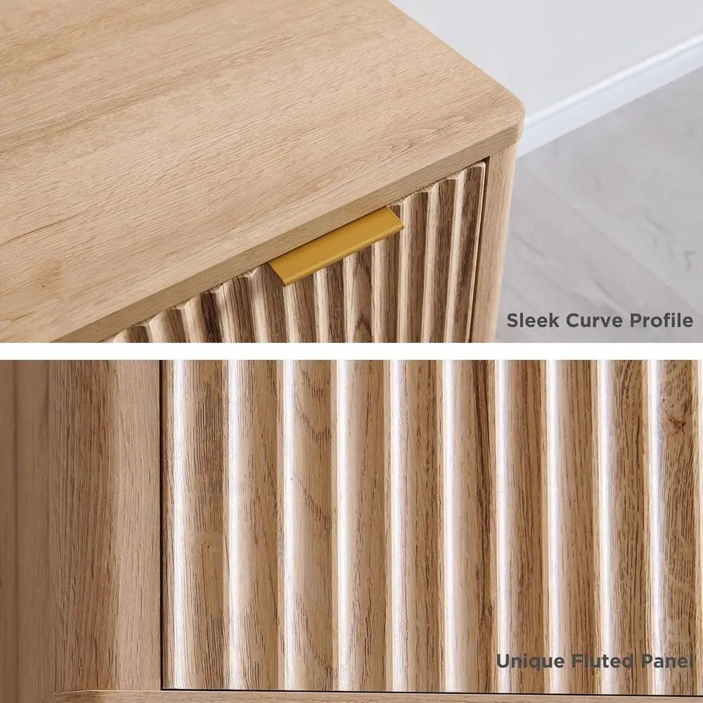 L-Shaped Desk with Charging Station