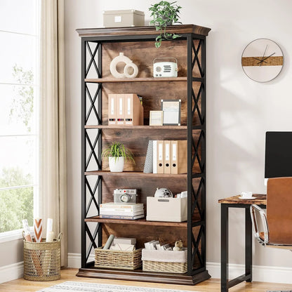 Ironwood 6-Tier Industrial Bookcase