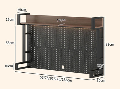Pegboard Desktop Shelf Organizer