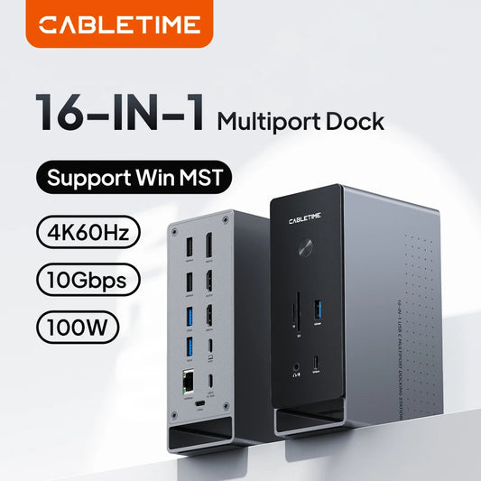 CABLETIME 16-in-1 Docking Station