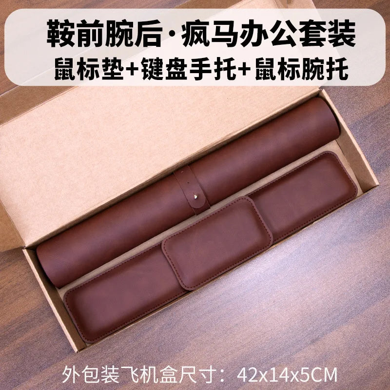 LuxPad Waterproof PU Desk Mat Set