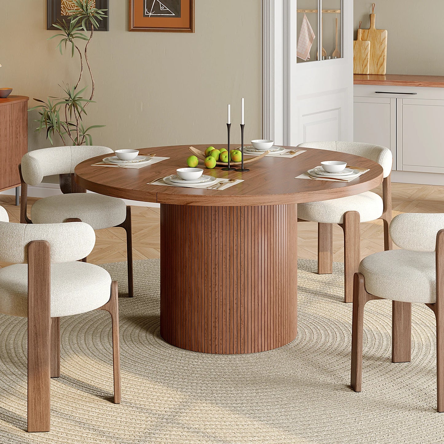 Marchetti Fluted Round Dining Table