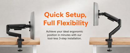 Kyspho Tool-Free Monitor Arm
