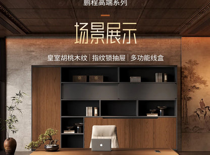 Designer Italian Solid Wood Executive L-Shaped Desk
