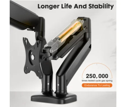 Gas Spring Dual Monitor Arm