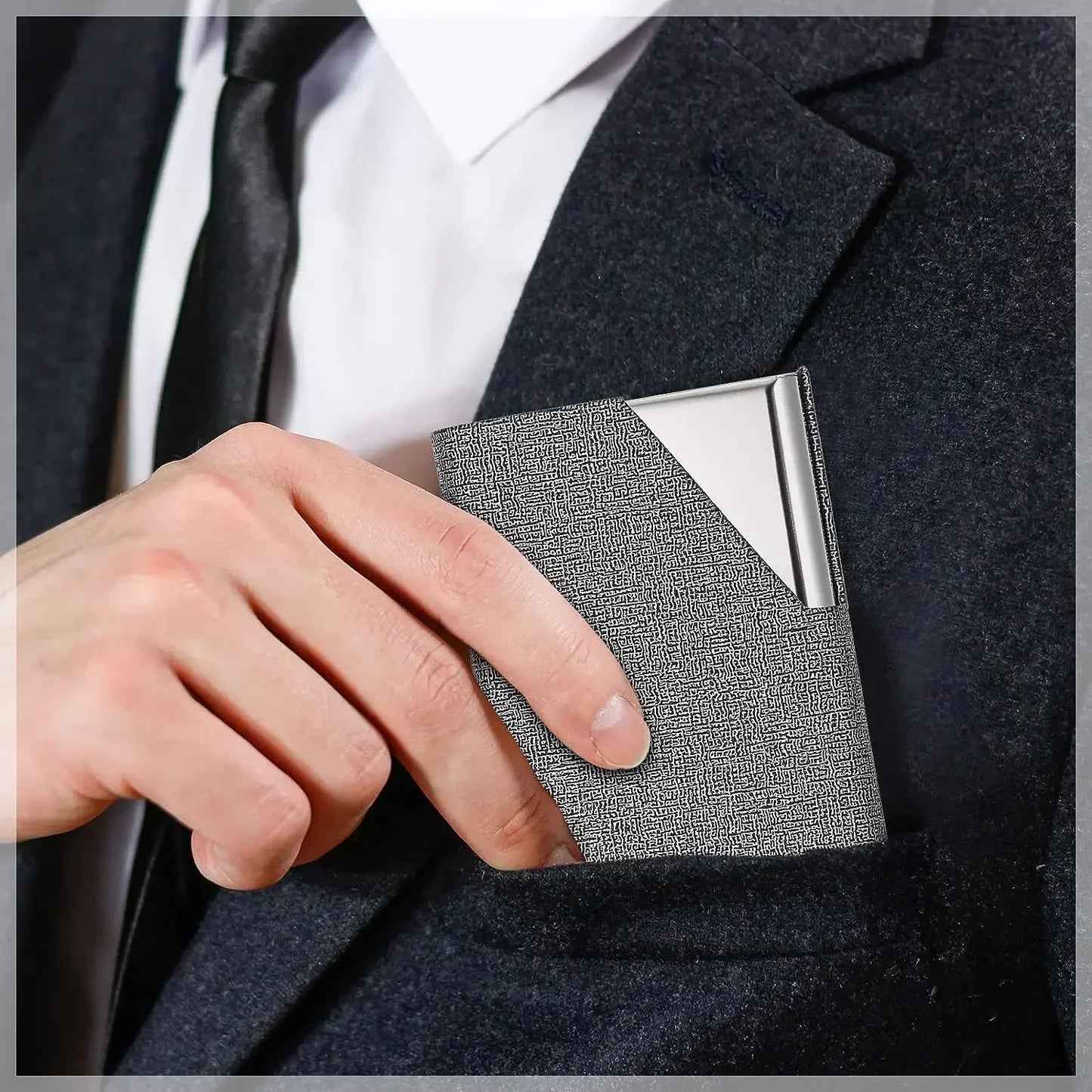 LeatherCard PU Magnetic Card Case