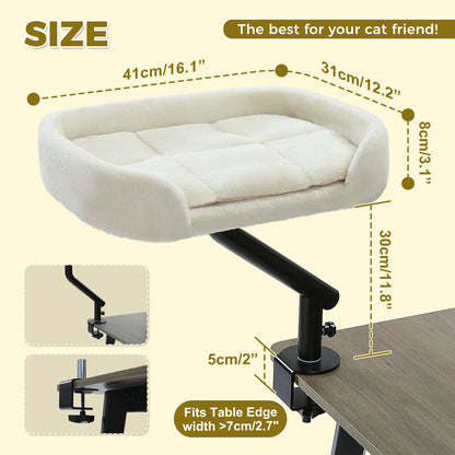 360° Rotatable Cat Desk Bed