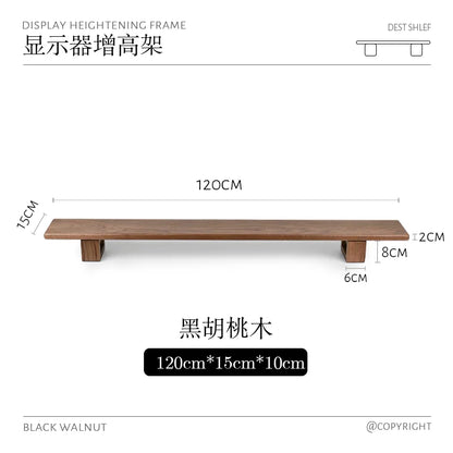 Black Walnut Adjustable Desk Riser