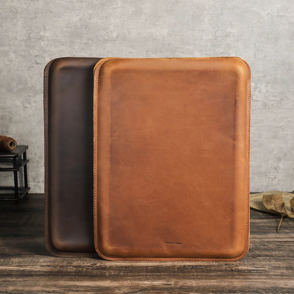 Luxury Genuine Leather Laptop Sleeve