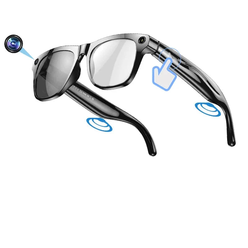 4K AI Smart Glasses with Camera & Translator
