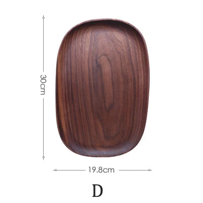 5-Pc Acacia Wood Oval Serving Trays