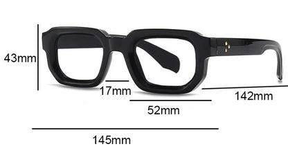 Black Square Anti Blue Light Glasses