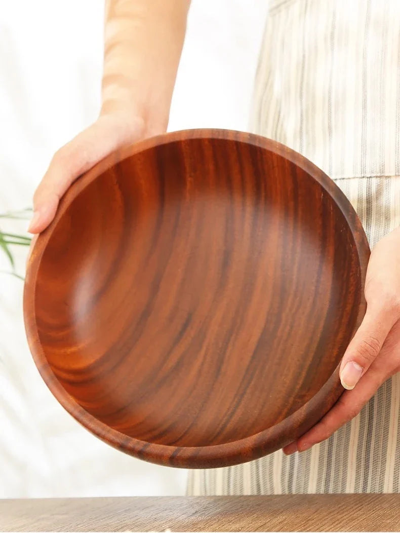 Acacia Wood Bowl, Japanese-Style Serving