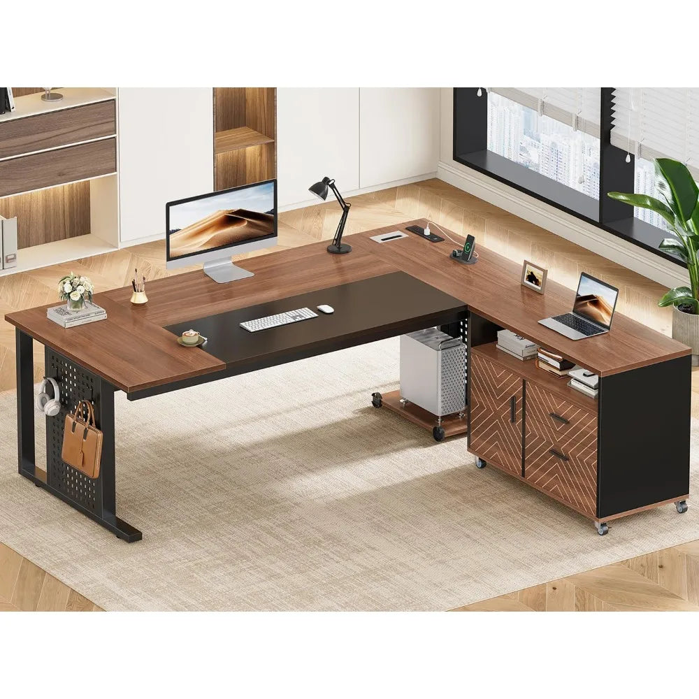 Monarch Executive L-Shaped Desk