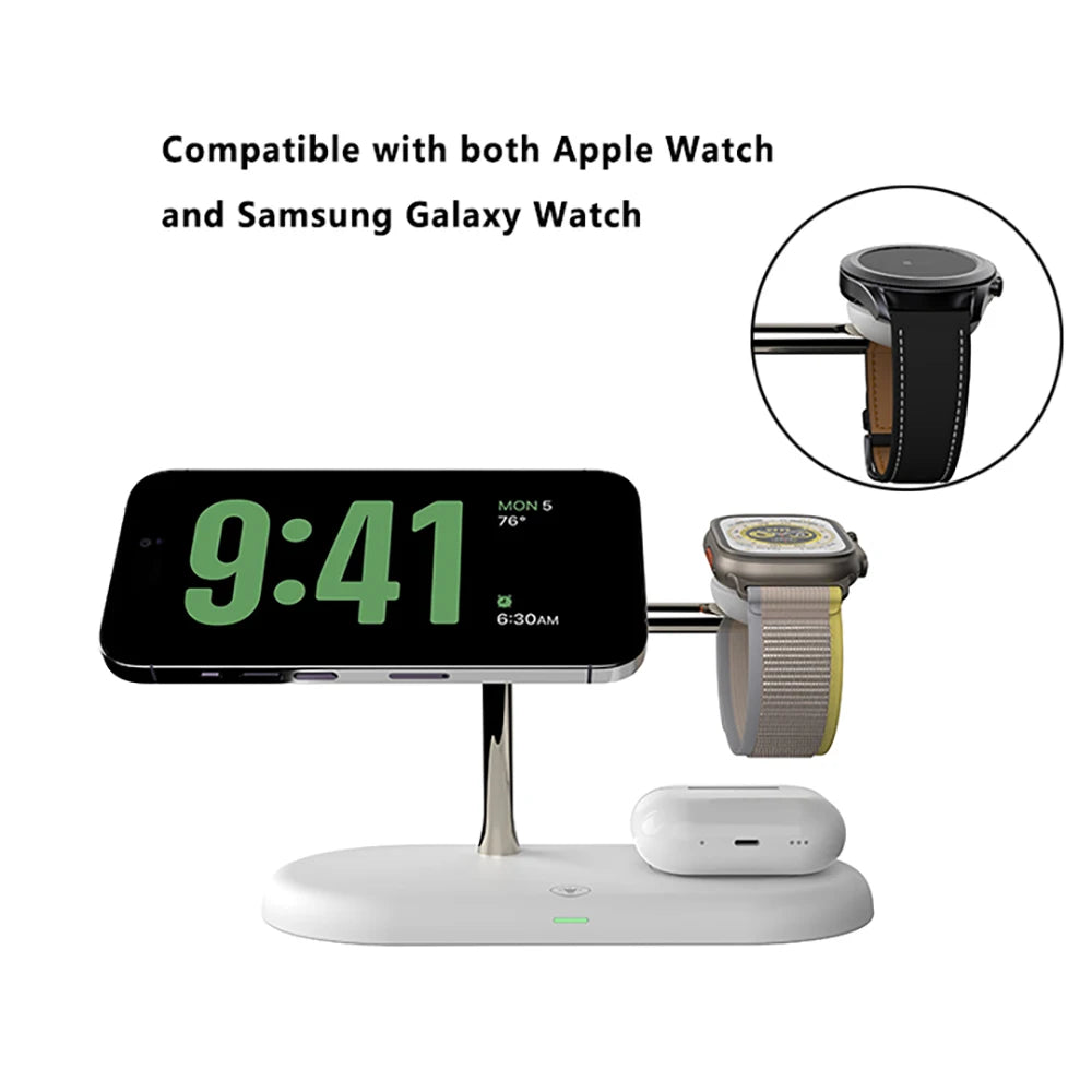 MagGlow Elite 3-in-1 Magnetic Wireless Charging Station