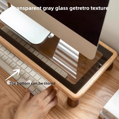 Solid Wood Desktop Monitor Stand