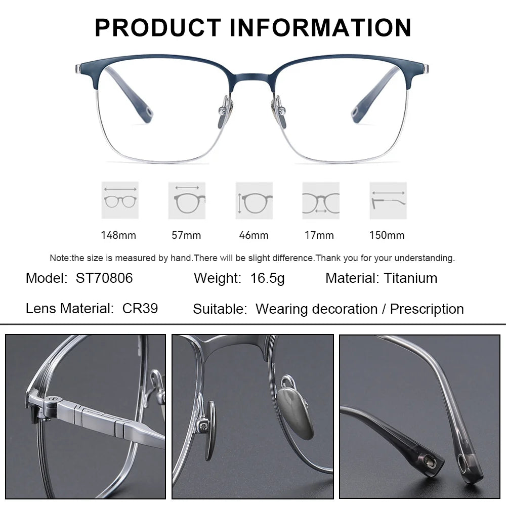 BLMUSA Titanium Reading Glasses