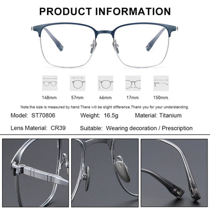 BLMUSA Titanium Reading Glasses