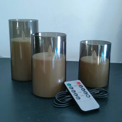 USB Rechargeable LED Candles (3-Pack)