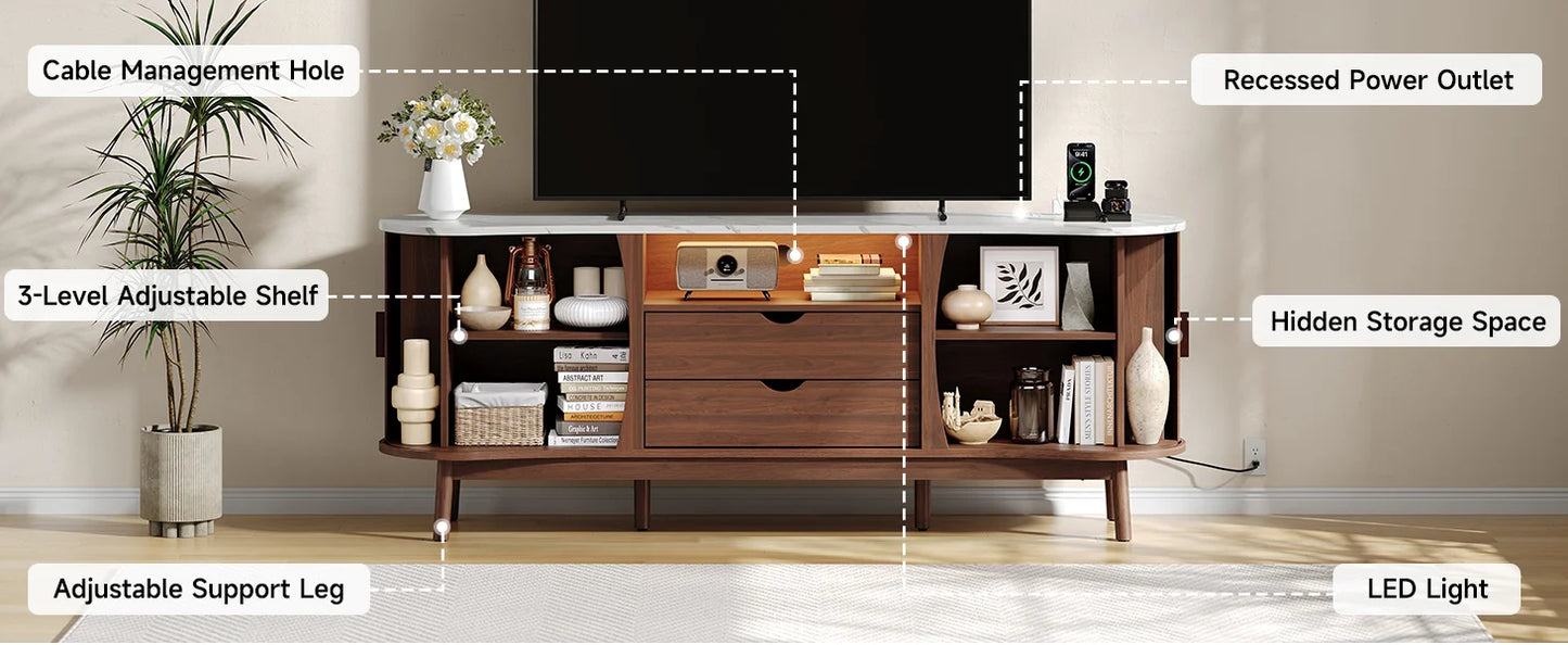 Hollis Fluted Media Console
