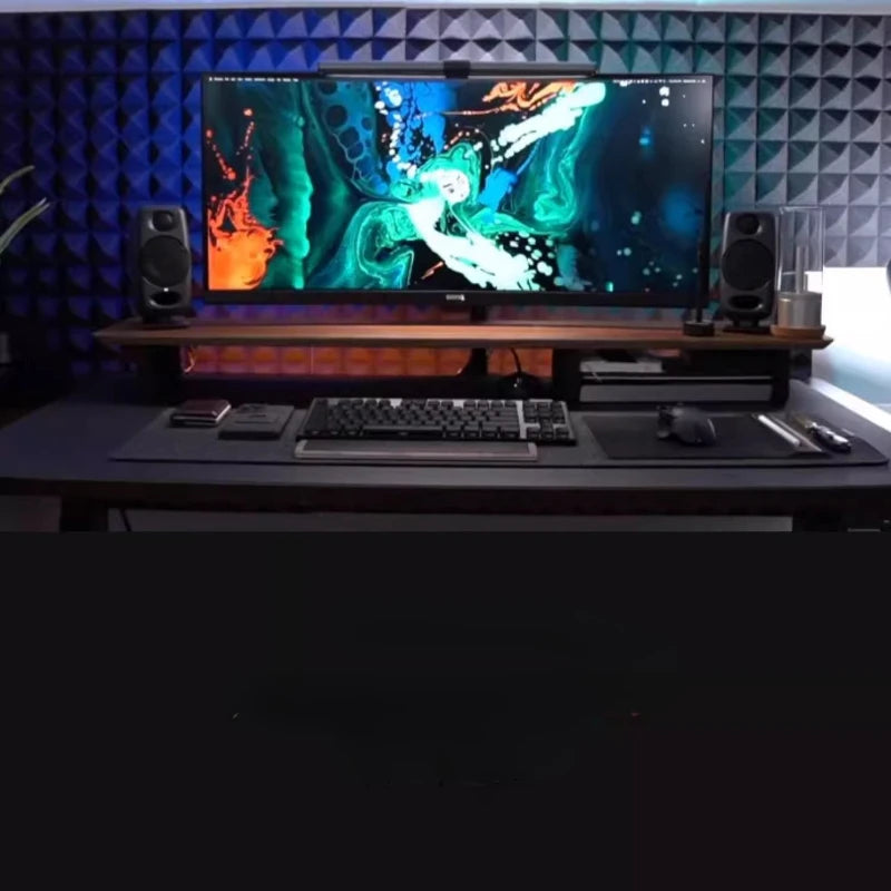 Premium Black Walnut Wood Monitor Stand