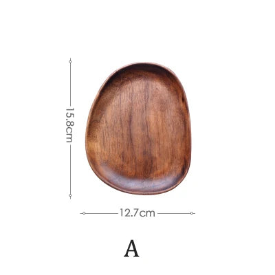 5-Pc Acacia Wood Oval Serving Trays