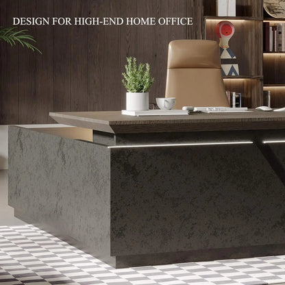 Saintcy Executive Height-Adjustable Desk Workstation