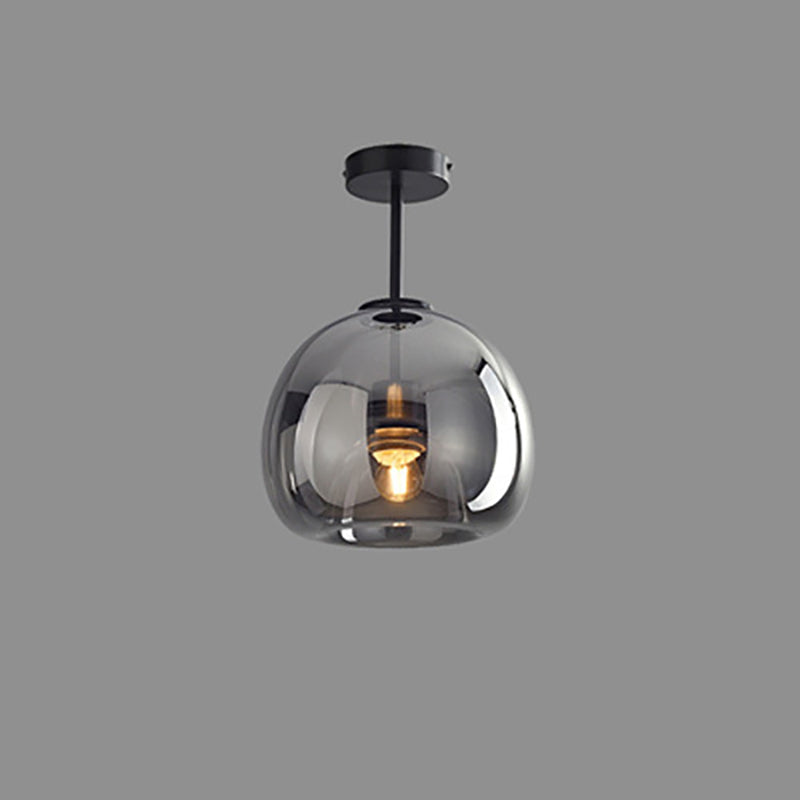 Nordic Glass Ball Semi-Flush Light