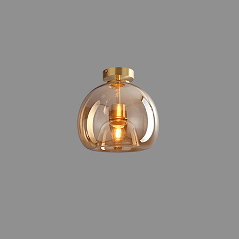 Nordic Glass Ball Semi-Flush Light