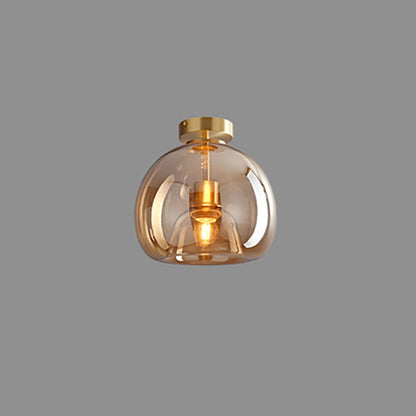 Nordic Glass Ball Semi-Flush Light