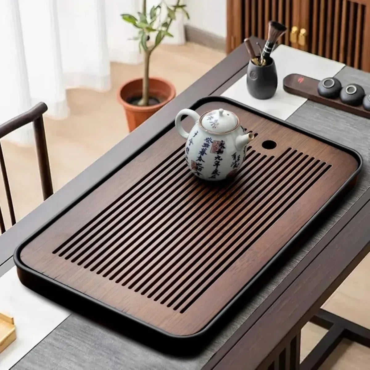Detachable Bamboo Tea Tray