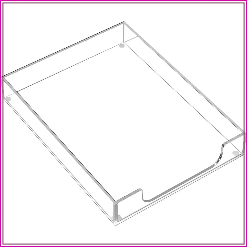 Clear Acrylic Desk Letter Tray