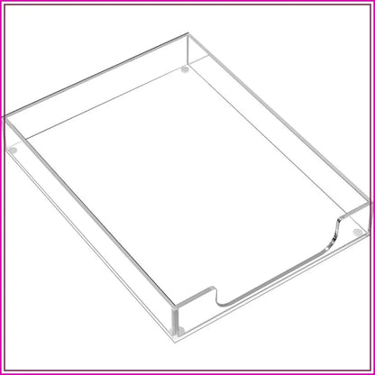 Clear Acrylic Desk Letter Tray