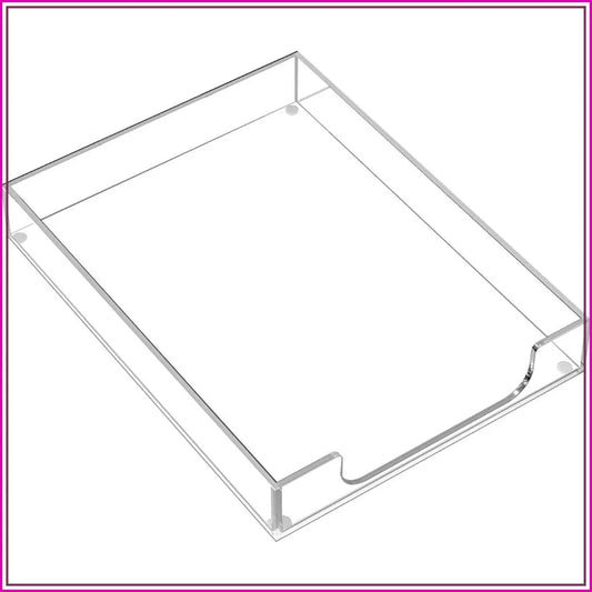 Clear Acrylic Desk Letter Tray