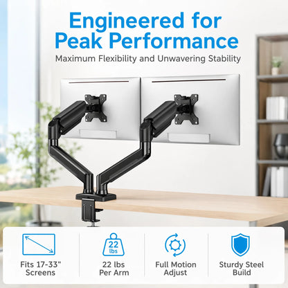 Kyspho 33-Inch Dual Monitor Mount