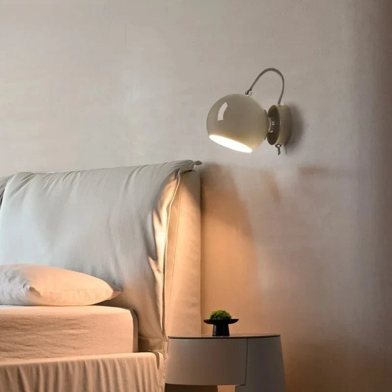 Rotating Dome Wall Light for Reading in Bed