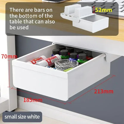 Hidden Under-Desk Drawer Organizer