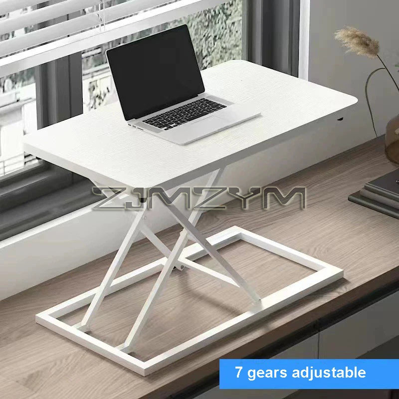 Foldable Laptop Desk with Storage & Keyboard Tray