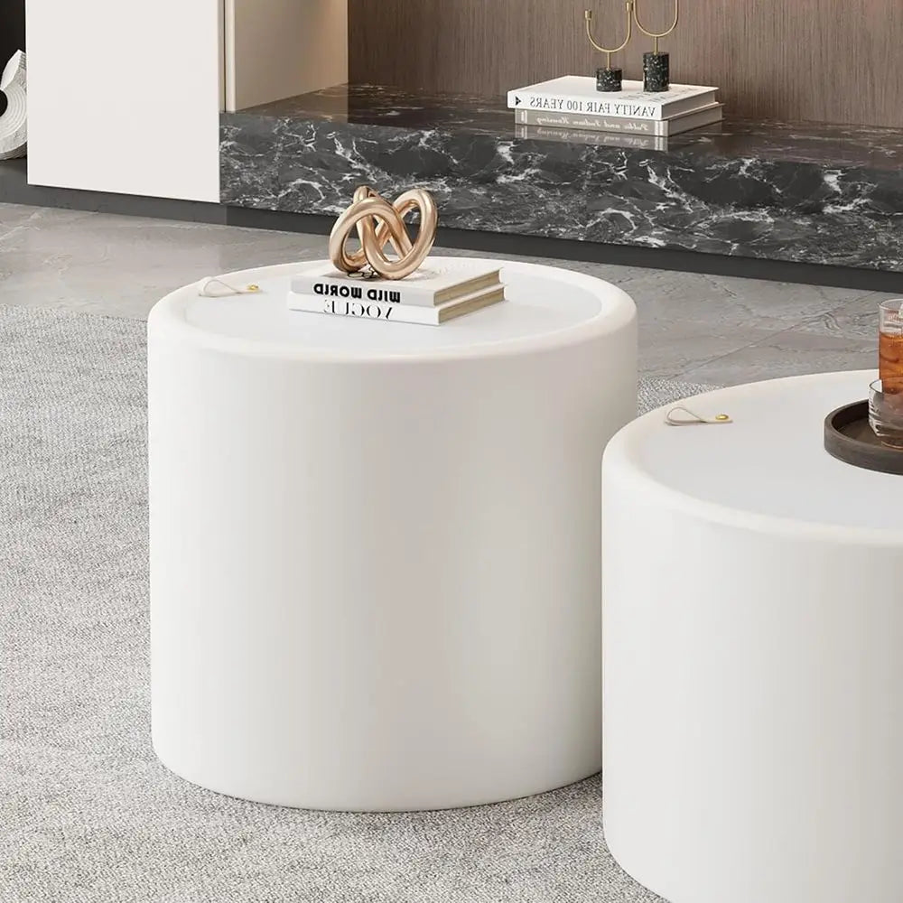 Solace Glass-Top Storage Table