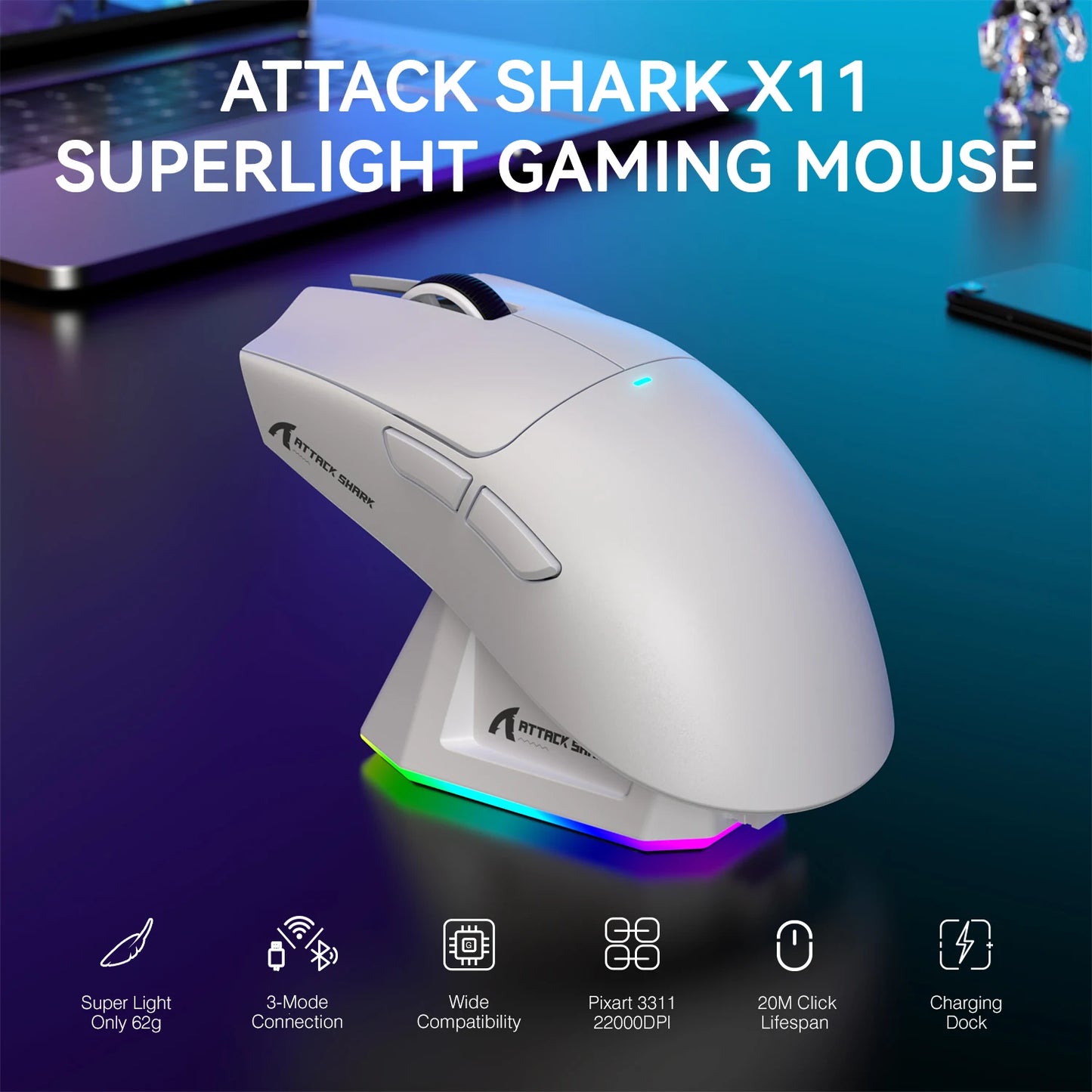 Attack Shark X11 Gaming Mouse