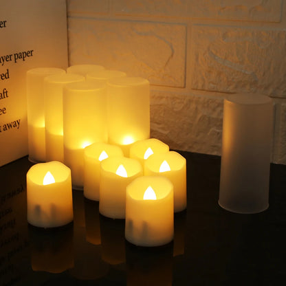 Rechargeable LED Candle Timer Set (6-Pack)