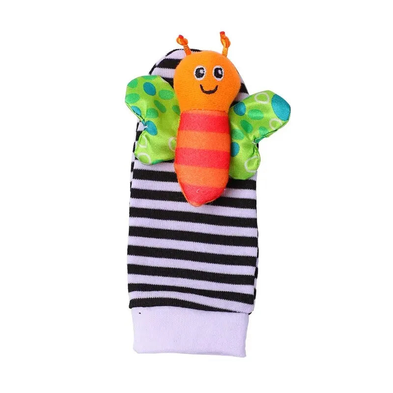 4-Pc Baby Rattle & Sensory Sock Set