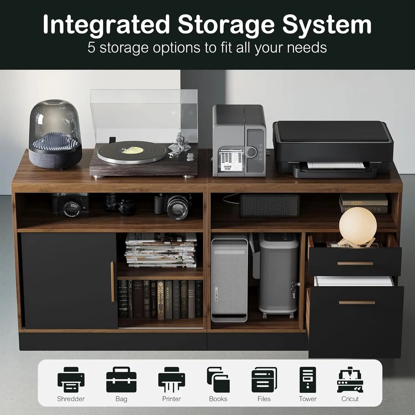 Premium L-Shaped Electric Standing Desk with Integrated Storage & Power Hub