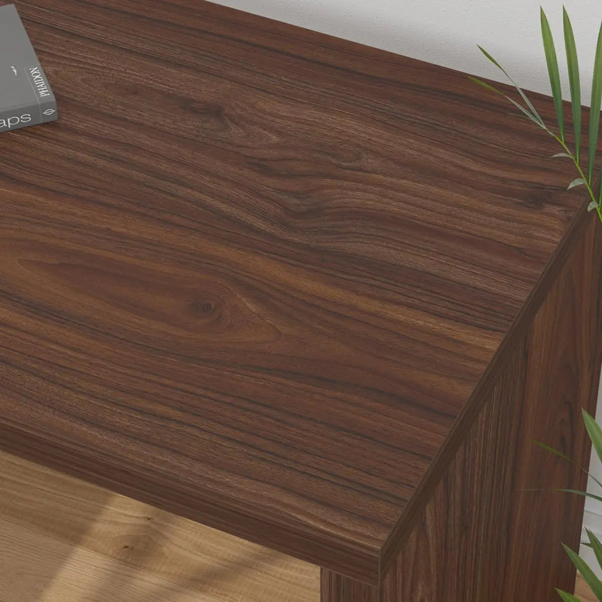 Rustic L-Shape Reversible Office Desk