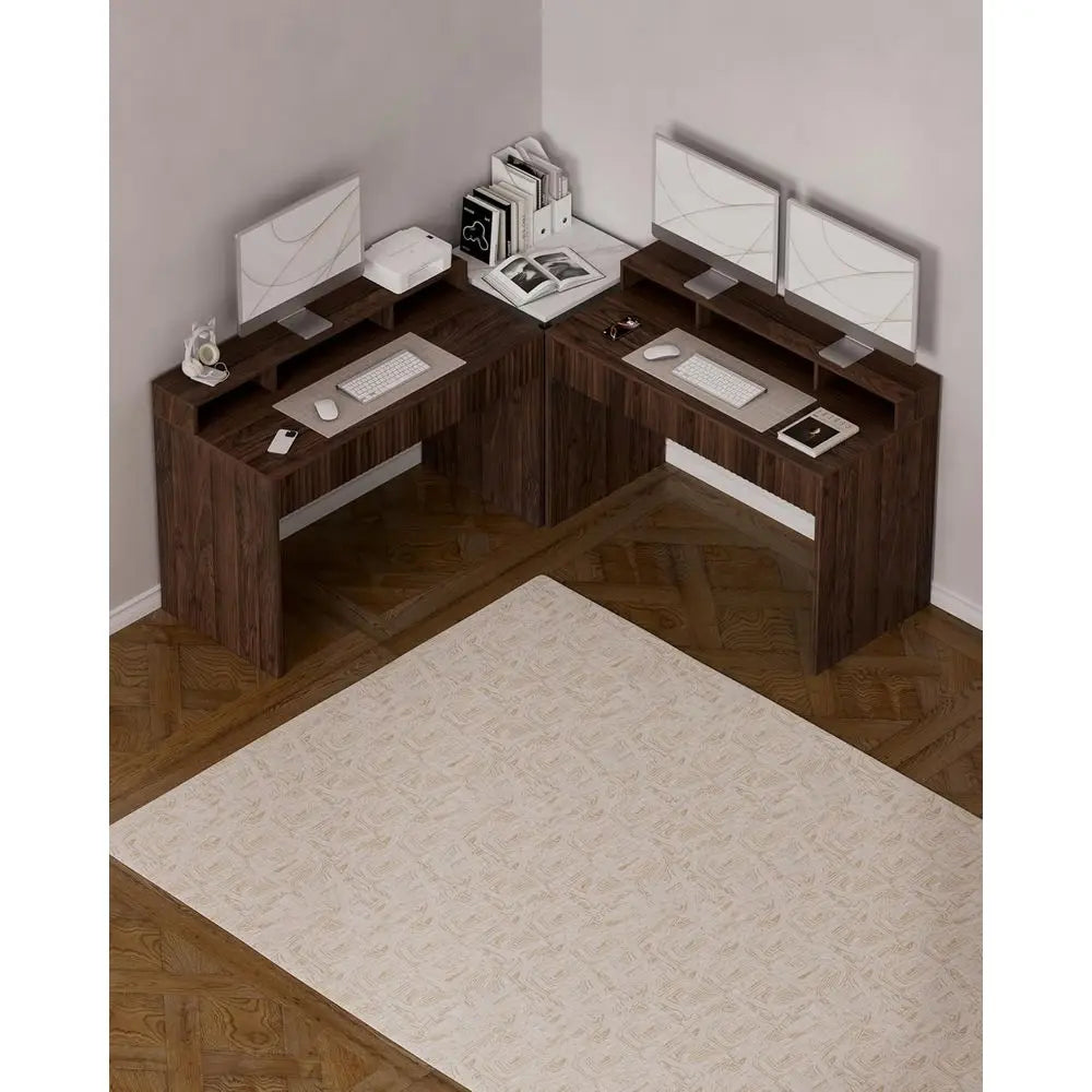 Executive Desk with Monitor Stand