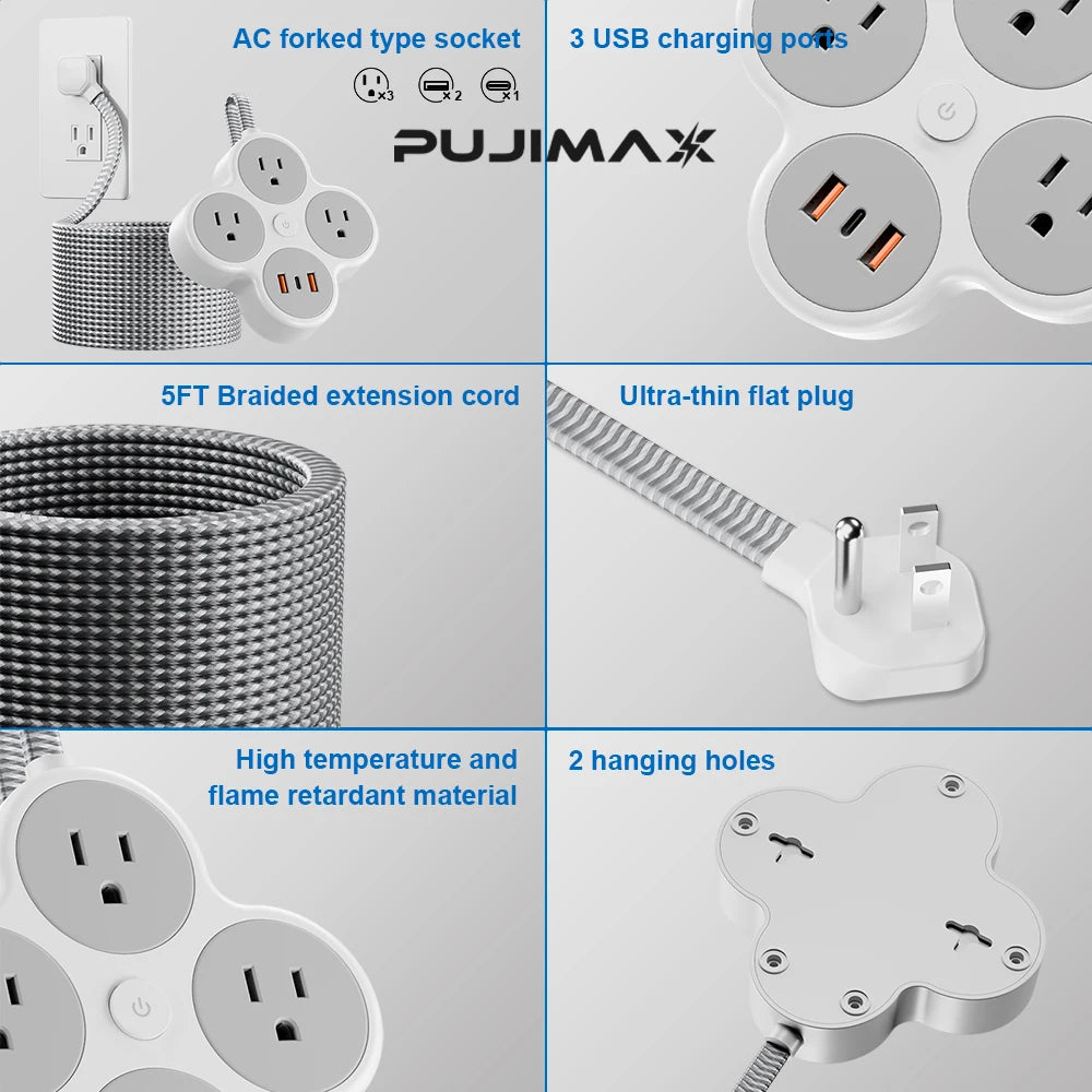 Braided Power Strip