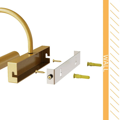 Ergové Picture Light Aluminum Wall-Mounted Gold 330mm