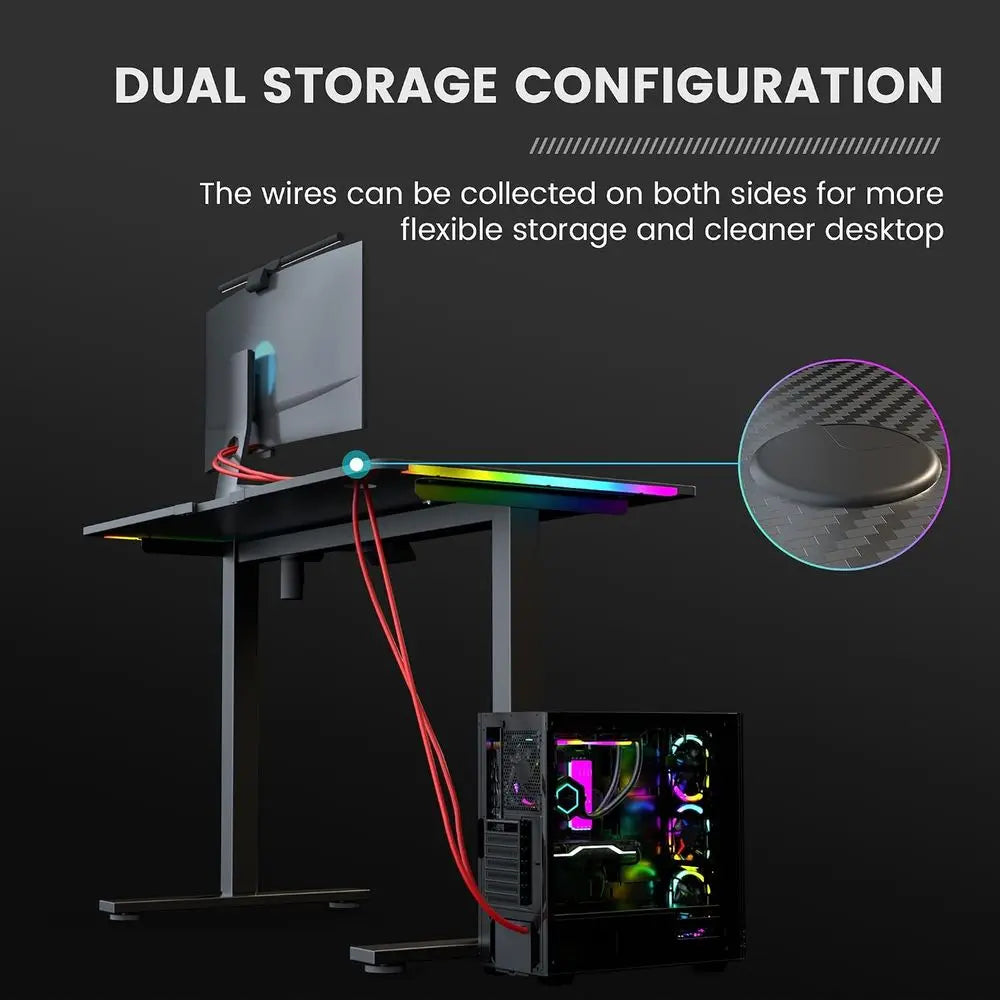 Gaming Desk with Mouse Pad
