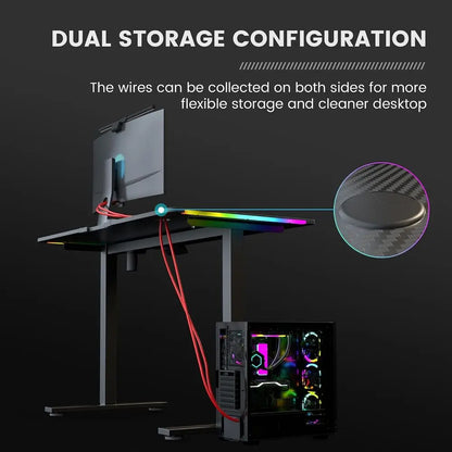 Gaming Desk with Mouse Pad